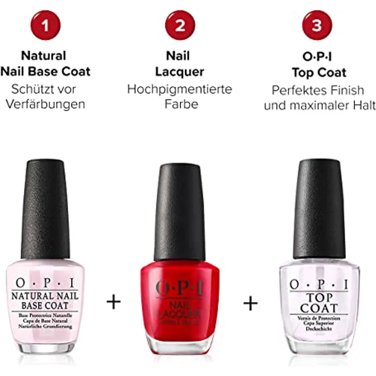OPI Nail Lacquer – Nagellack mit bis zu 7 Tagen Halt – Ergiebig, langlebig & splitterfest Big Apple Red 15 ml – Bild 5