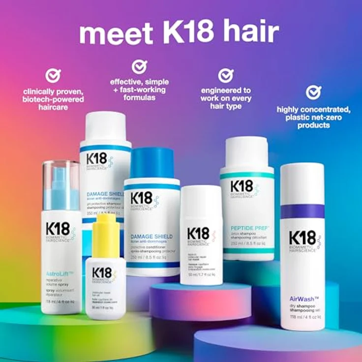 K18 Biomimetic Hairscience AirWash™ Dry Shampoo, aerosolfreies Trockenshampoo zur Öl- und Geruchsabsorption, 118 ml – Bild 6