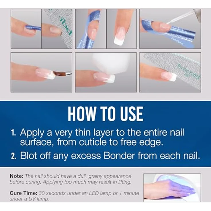IBD LED/UV Bonder, 14 ml – Säurefreier Primer für Naturnägel – Maximale Haftung mit „Suction-Cup“-Technologie – Ideal für empfindliche Nägel – Bild 5