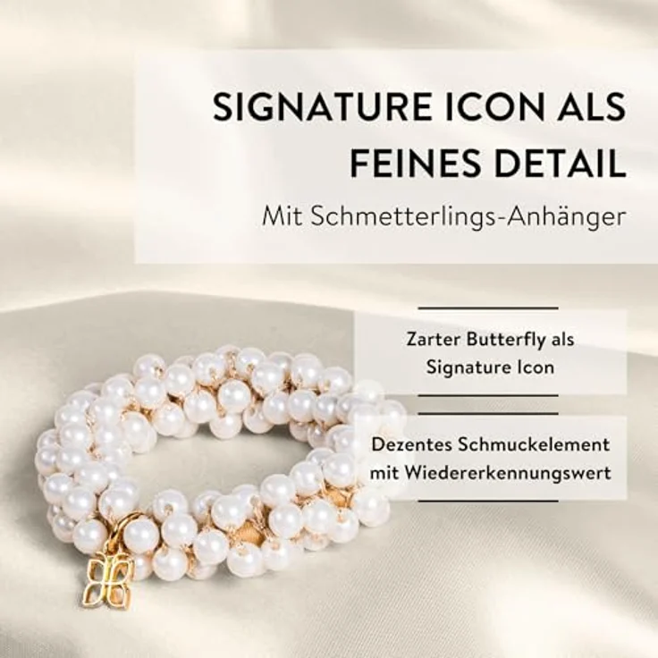 PARSA BEAUTY Haargummi mit Perle, Elegantes Accessoire für besondere Anlässe, 1 Stück – Bild 4