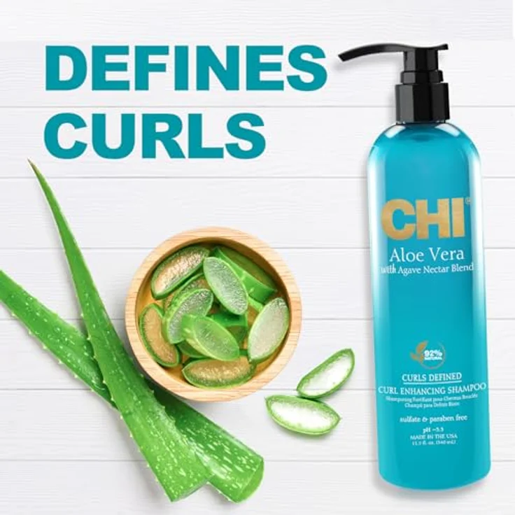 CHI Aloe Vera Curl Enhancing Shampoo 340 ml – Bild 4