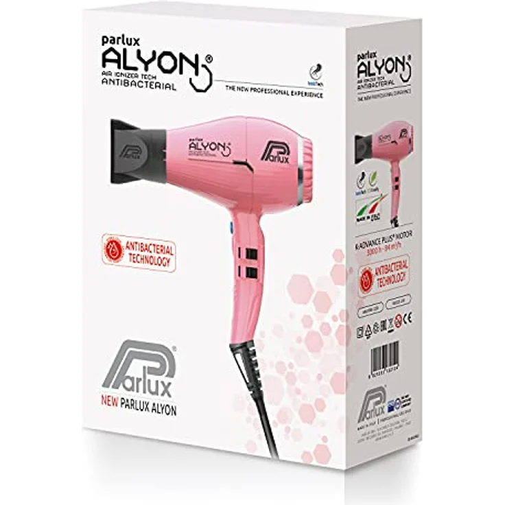 Parlux 8021233132124 Alyon Ionic sehr leicht 490 g, 4 unterschiedliche Temperaturstufen, Kaltstufe, rosa – Bild 4