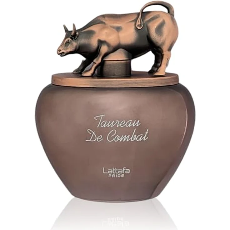 Lattafa Taureau de Combat Eau de Parfum, Bronze Metallic, Luxuriöse Herrenduft mit Stier-Skulptur, 100 ml – Bild 3