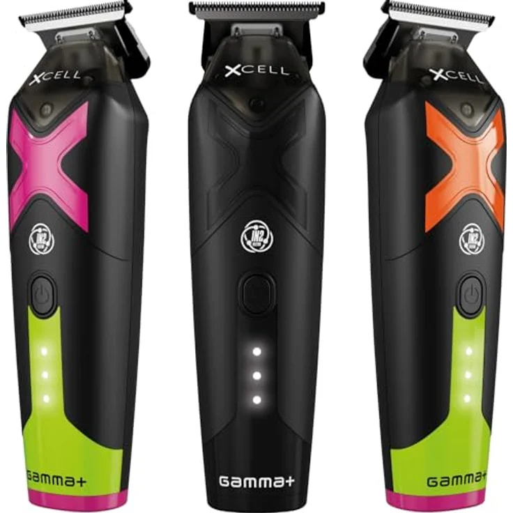 GAMMA+ Xcell Profi-Trimmer, Herren-Haarschneidemaschine mit Vector IN2-Motor, 180 Minuten kabellose Laufzeit, Aluminium-Rückseite, 4 Kämme, USB-Kabel Typ C – Bild 8