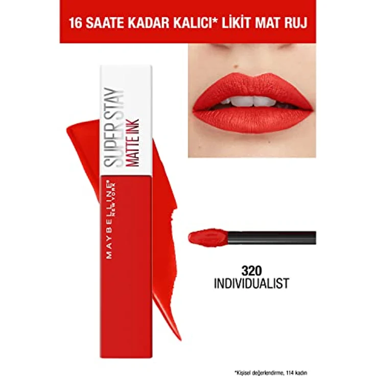 Maybelline Superstay Matte Ink Lippenstift 320 Individualist 5ml – Bild 6