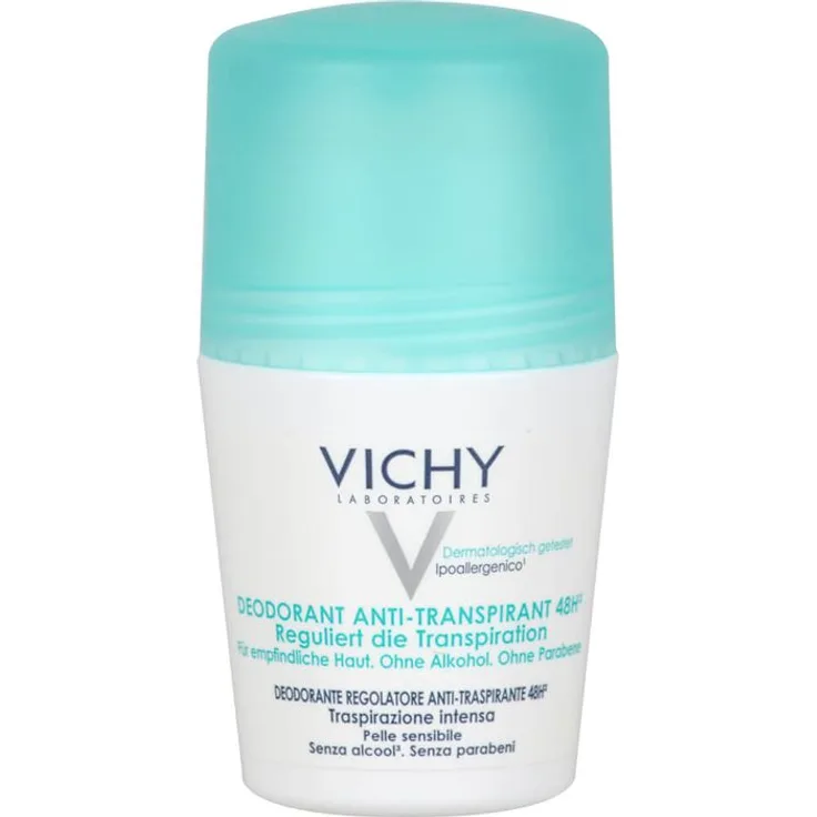 Vichy Deo Roll-on Anti-Transpirant 48h - Doppelpack Deodorant Roller 100 ml