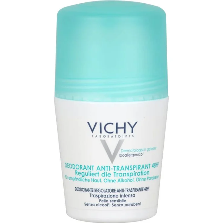 Vichy Deo Roll-on Anti-Transpirant 48h - Doppelpack Deodorant Roller 100 ml