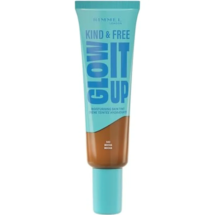 Rimmel London Kind & Free Glow It Up, feuchtigkeitsspendendes Tönungsserum für Damen, 30 ml, Farbe 503 Mokka