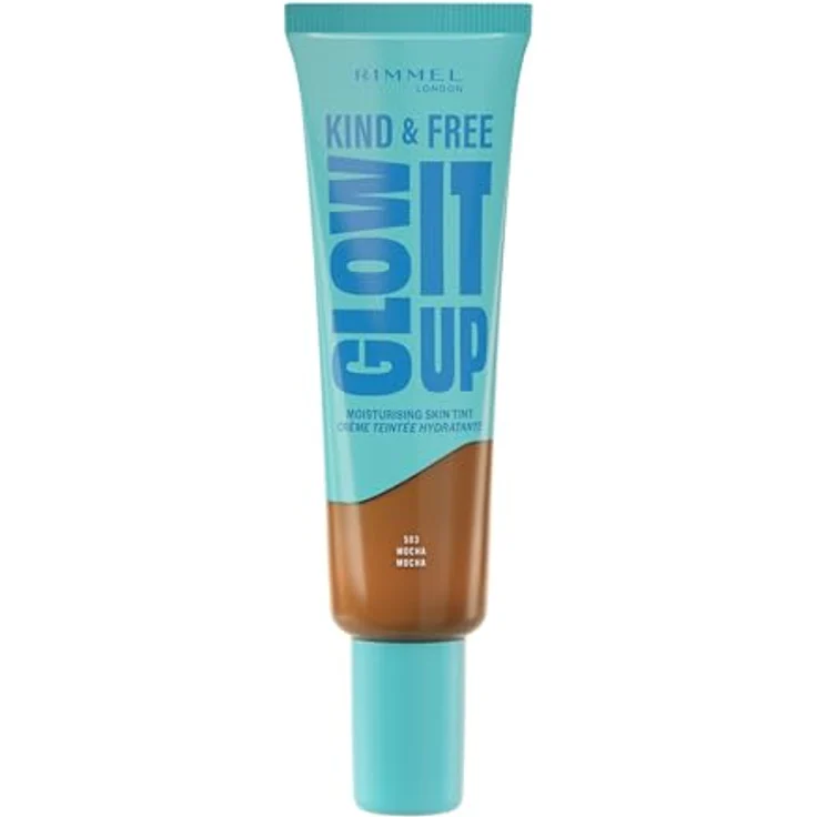 Rimmel London Kind & Free Glow It Up, feuchtigkeitsspendendes Tönungsserum für Damen, 30 ml, Farbe 503 Mokka – Bild 1