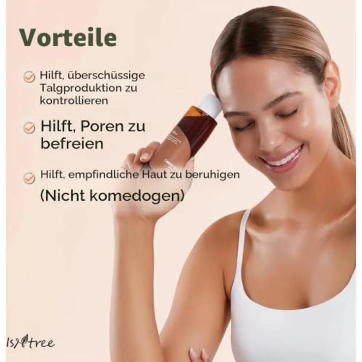Isntree Green Tea Gesichts-Tonikum, beruhigend für gemischte bis fettige Haut, 200 ml – Bild 8
