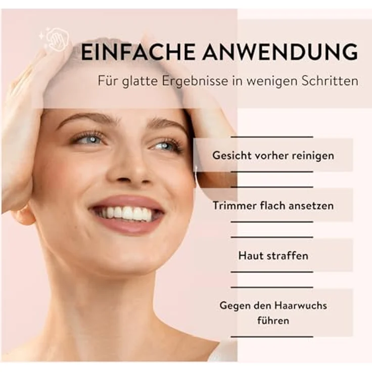 PARSA Beauty ESSENTIAL Gesichtshaar- und Augenbrauentrimmer, präziser Trimmer mit japanischer Klinge – Bild 5