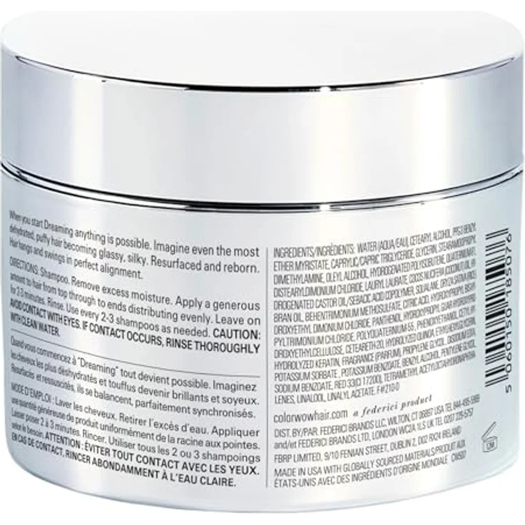 Color WOW Dreaming, regenerierende Haarmaske für strapaziertes Haar, 215 ml, mit Keratin und Kokosnussöl – Bild 2