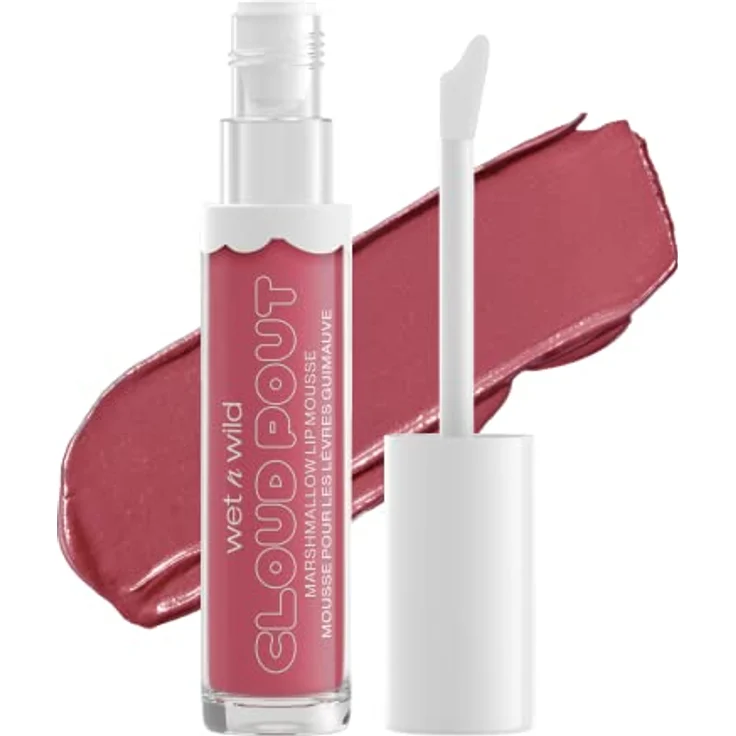 wet n wild Cloud Pout Marshmallow Lip Mousse, Lippenstift 3 ml, feuchtigkeitsspendend, Farbe: Marsh To My Mallow – Bild 1