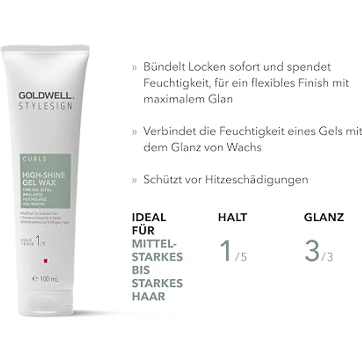 Goldwell Stylesign Curls High-Shine Gel Wax 100 ml, Haarwachs – Bild 3