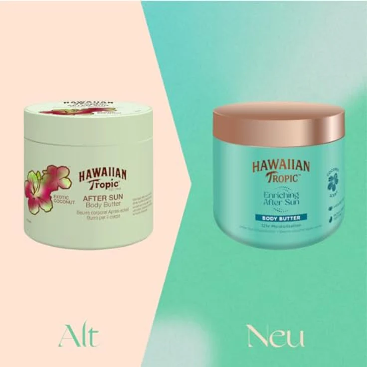 Hawaiian Tropic After Sun Body Butter, 250 ml, reichhaltige Feuchtigkeit mit Sheabutter und Kokosnussduft, vegan, 12-Stunden-Feuchtigkeitsversorgung – Bild 2