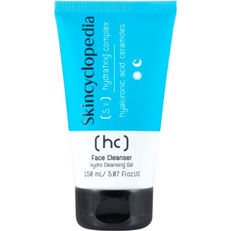 Skincyclopedia Hyaluron Gel Cleanser mit Ceramiden und Niacinamide, 150ml, sanfte Gesichtsreinigung für trockene Haut mit Hyaluronsäure