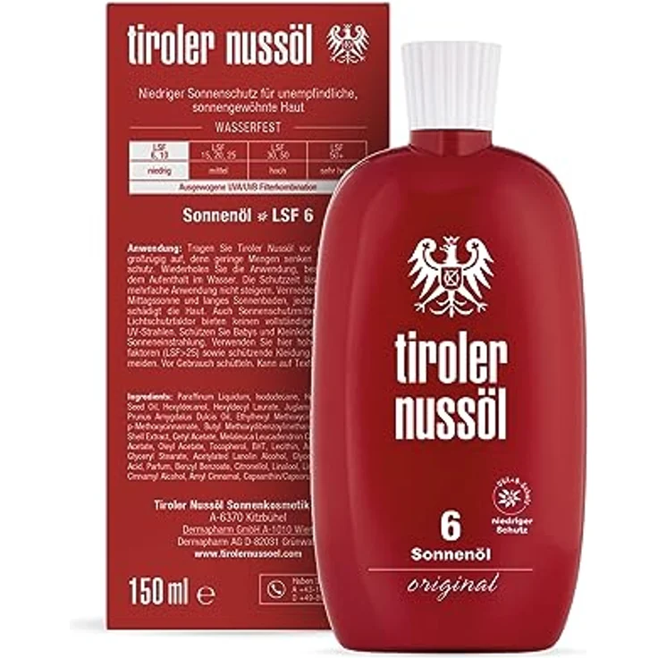 Tiroler Nussöl Original Sonnenöl LSF6 150 ml – Bild 5