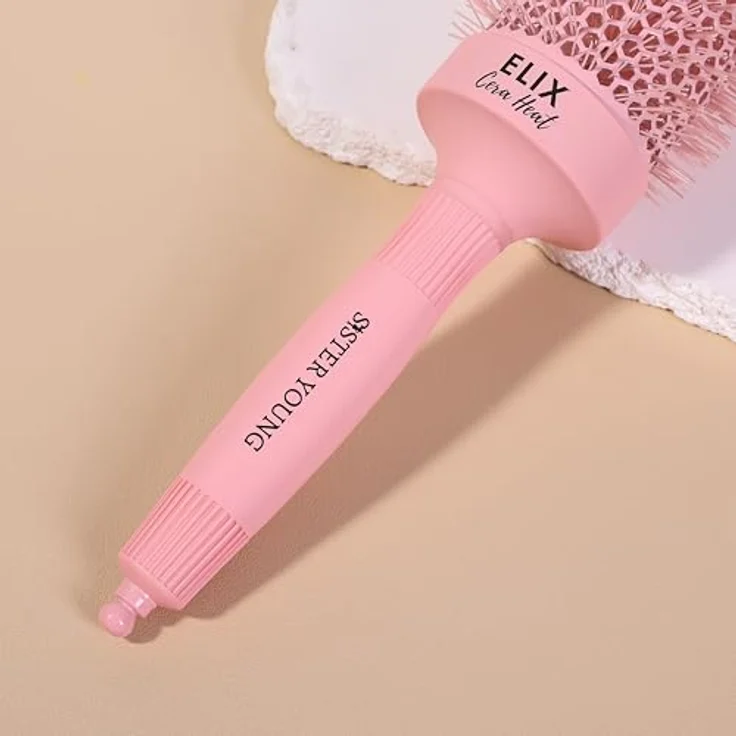 Sister Young ELIX NV-32 Rundbürste, keramische Stylingbürste mit 32 mm Durchmesser und antistatischen Borsten für voluminöse Frisuren – Bild 7