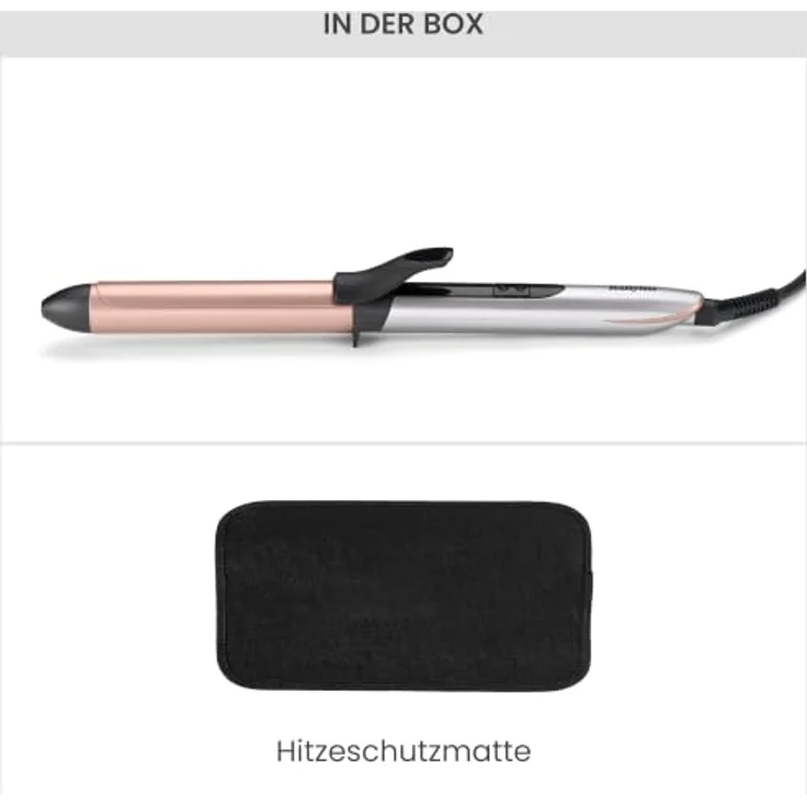 BABYLISS C 263 E Cosmos Lockenstab, 25 mm Heizstab mit Keramikbeschichtung, 6 Temperaturstufen bis 210 °C, Drehkabel 2,5 m – Bild 9