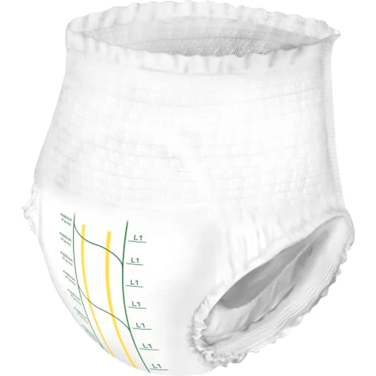 ABENA Abena Pants L1, Premium - saugfähige Inkontinenzhosen bei Blasenschwäche und Harndrang, Größe L, 1400 ml - 6 Packungen, 90 Stück, blau – Bild 3