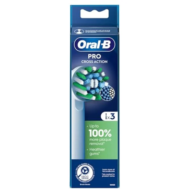 Oral-B Pro CrossAction Zahnbürstenkopf, 2200 Borsten für effektive Plaque-Entfernung, 3er Pack – Bild 4