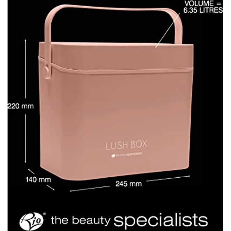 RIO Lush Box Vanity Case, geräumige Kosmetiktasche aus hochwertigem, abwaschbarem Material für Damen – Bild 8