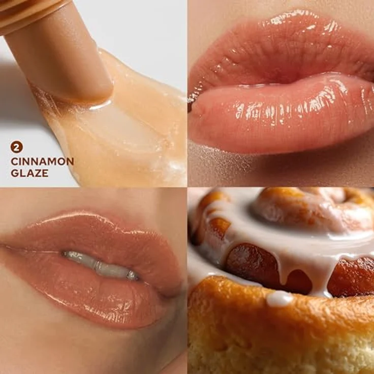 Dermacol Lip Treat Hydratisierendes Lipgloss Farbton 2 Cinnamon Glaze, 10 ml, mit Hyaluronsäure, feuchtigkeitsspendend und hochglänzend – Bild 2