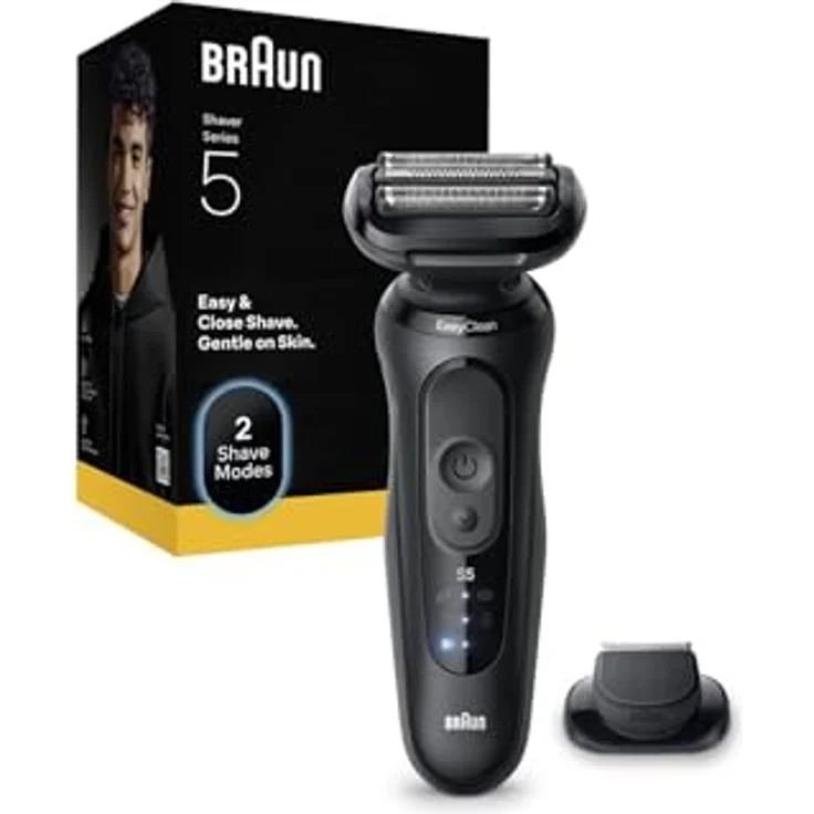 Braun Series 5, Elektrorasierer mit Präzisionstrimmer, wasserfest und automatische Spannungsanpassung, inkl. Reiseetui – Bild 7