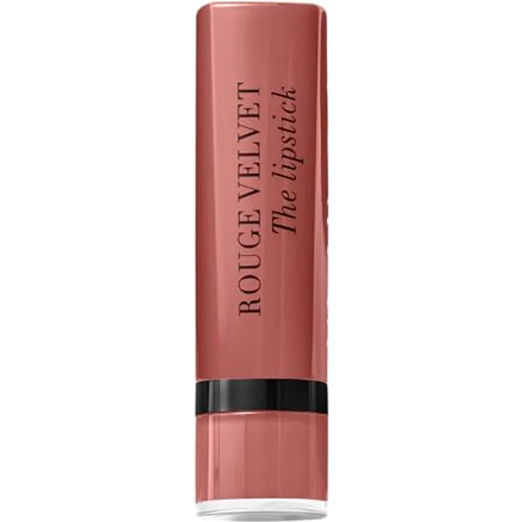 Bourjois Rouge Velvet The Lipstick Lippenstift 47 Rose Brûlé 2.4g, Bis zu 24 Stunden lebendige Farbe, samtiger Effekt