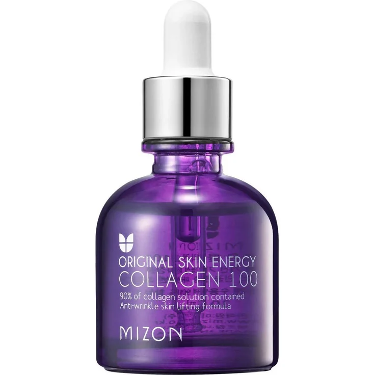 Mizon Collagen 100 Gesichtsserum, Anti-Aging Serum mit hochkonzentriertem natürlichem Kollagen, 30 ml
