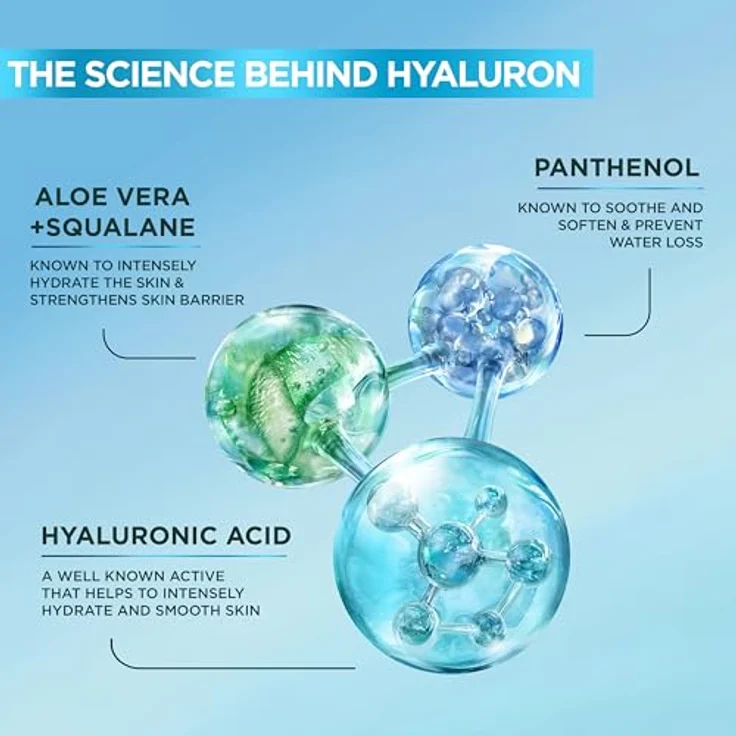 Garnier SkinActive Aloe Hyaluronic Replumping Serum 30 ml, feuchtigkeitsspendendes Gesichtsserum mit 3 % Glycerin und Hyaluronsäure – Bild 4