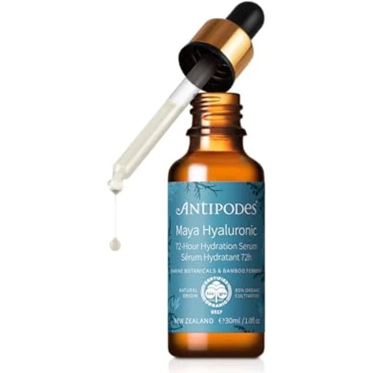 Antipodes Maya Hyaluronic 72h Feuchtigkeitsspendendes Serum 30 ml, Intensive Feuchtigkeitsversorgung, durstlöschendes Gefühl, langanhaltend, Verbesserung des Teints – Bild 1