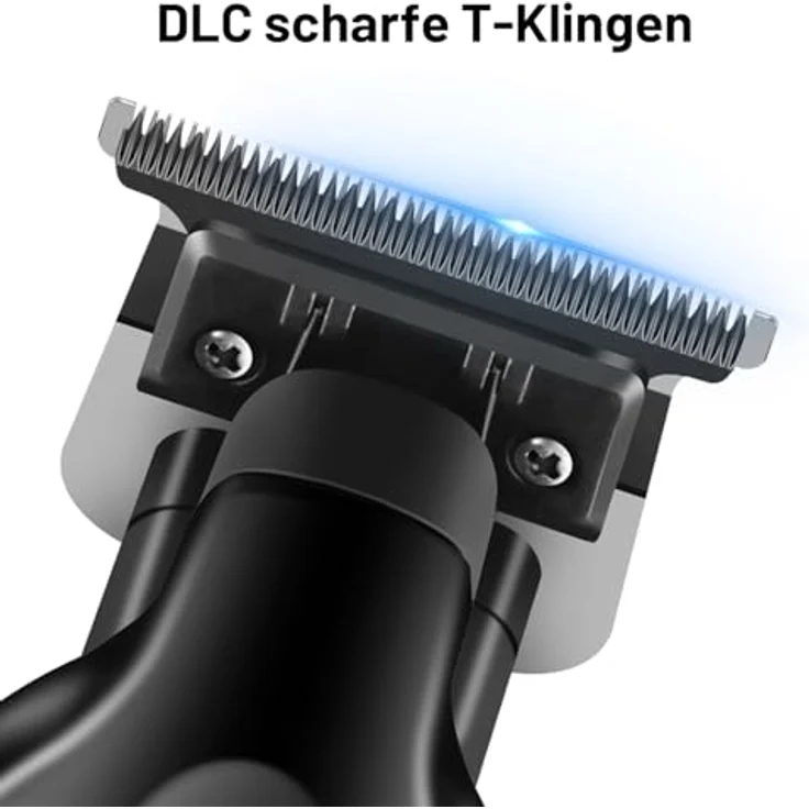 KEMEI 2299 Trimmer, Professionelle Schnurlose Haarschneidemaschine mit 7500 U/min, DLC Zero Gap T-Klinge und 3 Führungskämmen – Bild 2