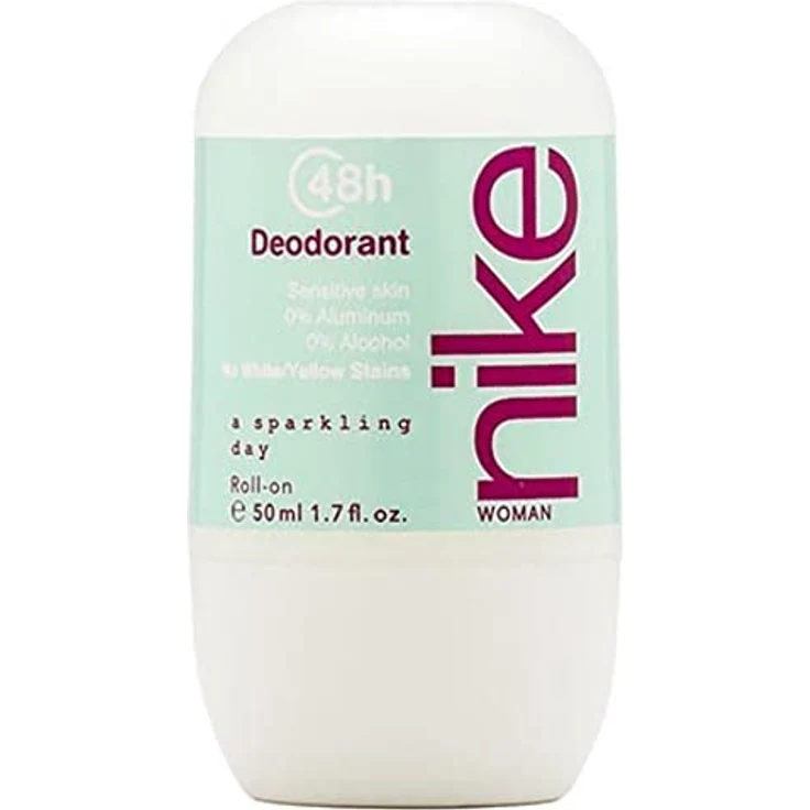 Nike A Sparkling Day Deodorant für Damen, 50 ml, Anti-Flecken-Deodorant für empfindliche Haut, 0% Alkohol und 0% Aluminiumsalze, langanhaltend, orientalischer Blumenduft – Bild 1