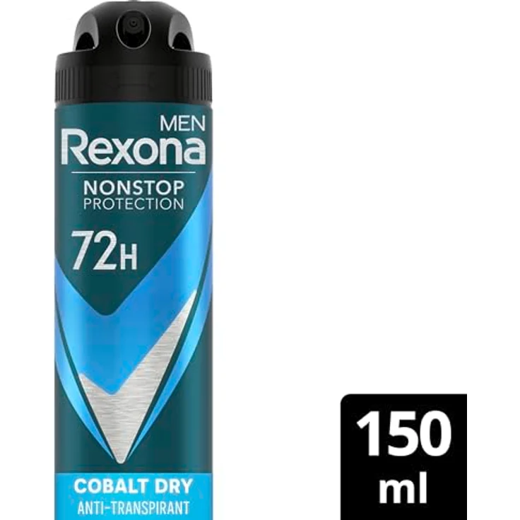 Rexona Men Nonstop Protection Deospray Anti-Transpirant Cobalt Dry, 72 Stunden Schutz, ohne Alkohol, maskulin-frischer Duft, 150 ml – Bild 2