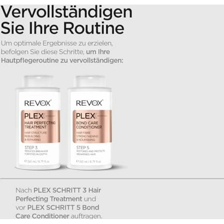 Revox B77 PLEX Detox Shampoo, 260 ml, reinigt Haar und Kopfhaut, vegan, ohne Sulfate und Silikone – Bild 6