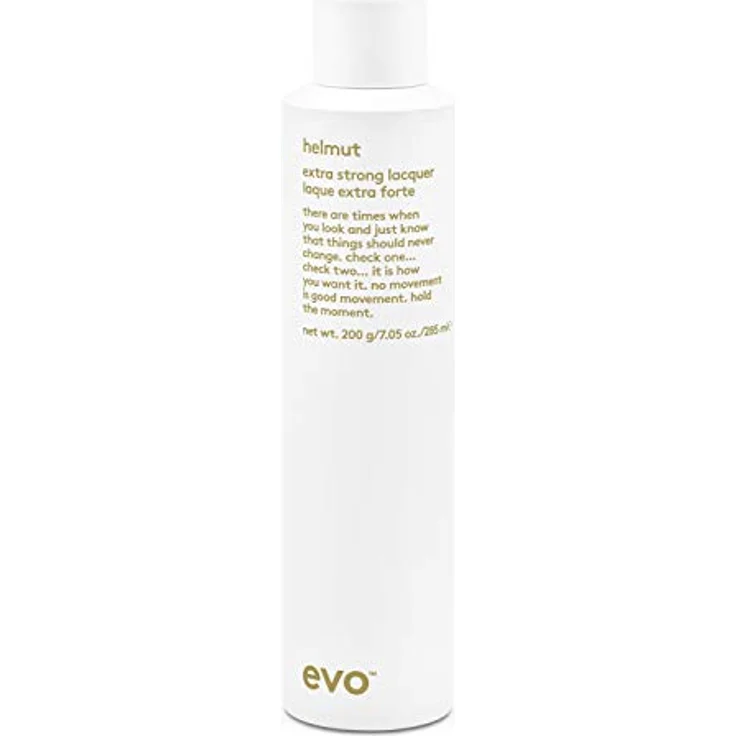 EVO Helmut Extra Strong Lacquer – Extra starkes Haarstyling-Spray mit leichtem Glanz und glättender Frizz-Kontrolle – 200 g – Bild 1
