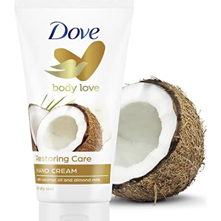 Dove Nourishing Secrets Restoring Ritual Handcreme für trockene Haut mit Kokosöl und Mandelmilch 75 ml – Bild 5