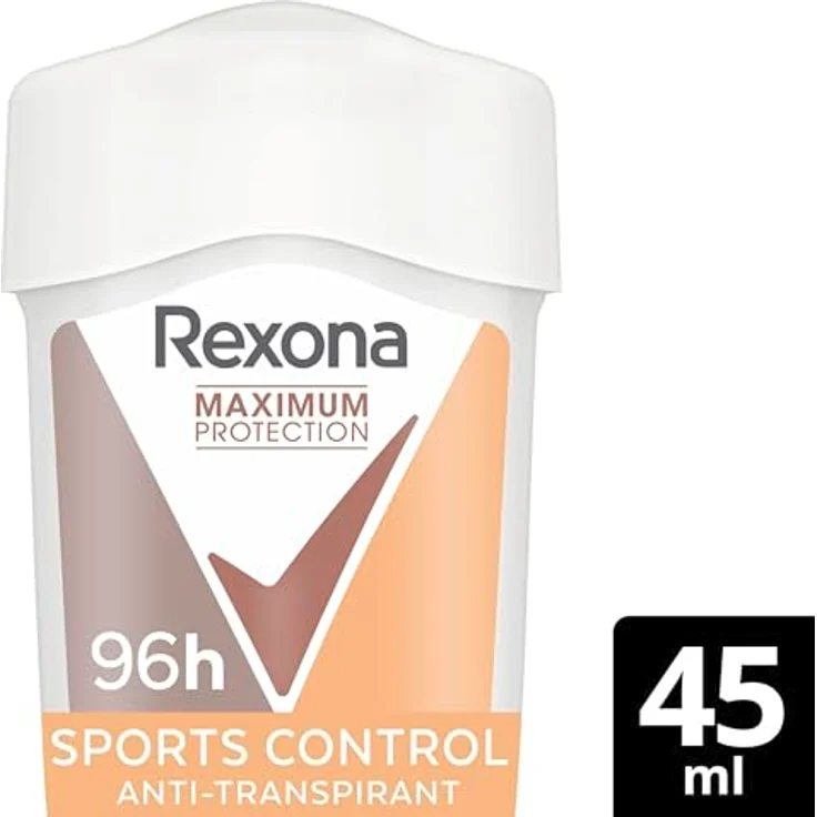 Rexona Maximum Protection Anti Transpirant Deo Creme Sports Control, 96 Stunden Schutz gegen Schwitzen und Geruch, 45 ml, dermatologisch getestet – Bild 2