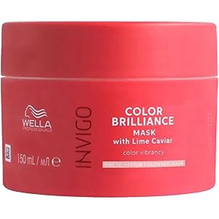 Wella Professionals Invigo Color Brilliance Mask fine – Haarmaske für feines, gefärbtes Haar – farbschützende Haarkur mit Vitamin E und Antioxidanzien – 150 ml – Bild 1