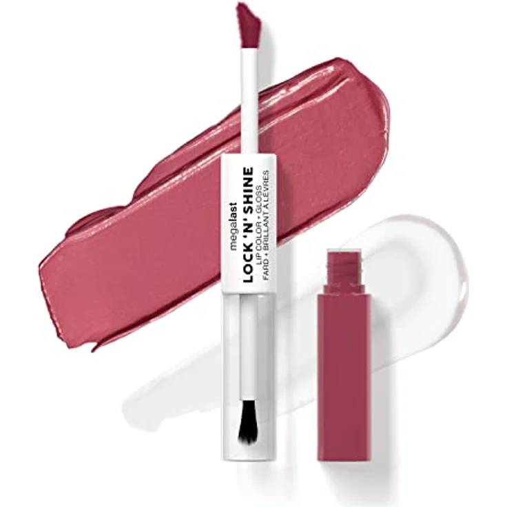 Wet n Wild MegaLast Lock n' Shine, langlebiger, glänzender Lippenstift mit hohem Volumen und feuchtigkeitsspendender Textur, Farbton Pinky Promise, 8 ml – Bild 1
