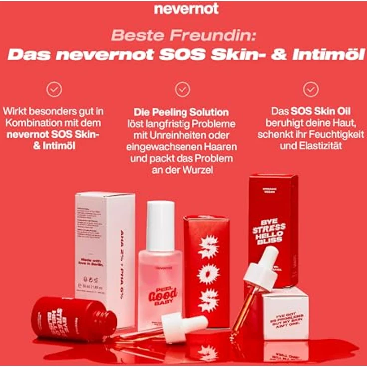NeverNot Peeling Solution, 50 ml: Chemisches Peeling mit AHA 2% + PHA 6%, Für den ganzen Körper, Bekämpft Pickel, Mitesser und unreine Haut, Sanft und hydratisierend – Bild 5