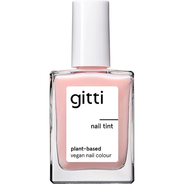 gitti Nail Tint Nagellack 15 ml, pflanzenbasierter Nagellack in milchigem Rosa, vegan und umweltfreundlich