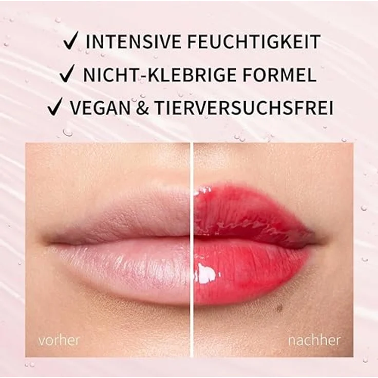 Fleeky Plumpy Lip Gloss, Lippenpflege mit volumengebendem Effekt, 5 ml, Cherry Red – Bild 3