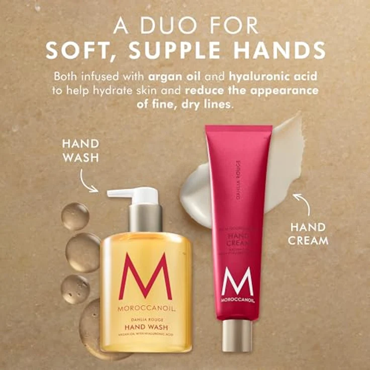 Moroccanoil Hand Cream, Dahlia Rouge, 40 ml - Feuchtigkeitscreme mit Arganöl und Kakao- sowie Sheabutter, Duft von Dahlienblüten und Tuberose, schnell einziehend – Bild 5