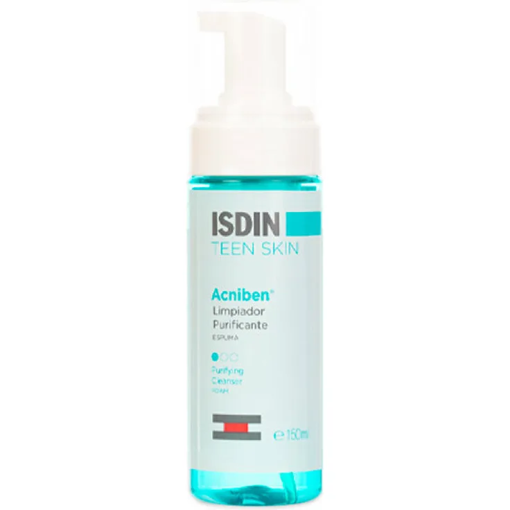 Isdin Acniben Purifying Cleansing Foam 200 ml mit tiefenreinigender Wirkung für alle Hauttypen