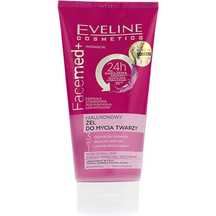 Eveline Facemed 3W1 Hialuron 150 ml mit pflegender Wirkung für alle Hauttypen
