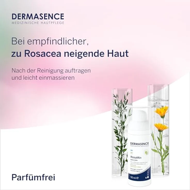 DERMASENCE RosaMin Emulsion, 50 ml – Beruhigende Gesichtscreme für empfindliche Haut & Rosacea, parfümfrei, vegan, feuchtigkeitsspendend – Bild 5