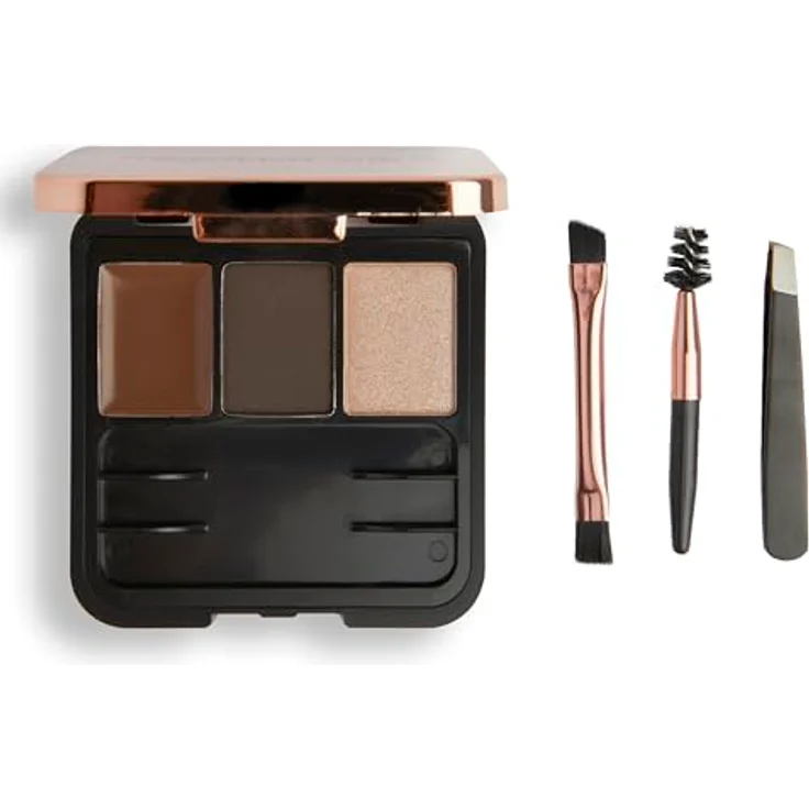 Makeup Revolution London Brow Sculpt Kit Augenbrauensets 2,2 g Farbton Dark Brown – Bild 2