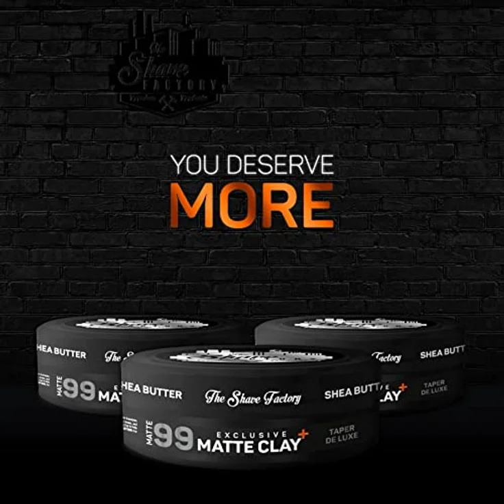 The Shave Factory Premium Pomade 99 Taper de Luxe, Haarpomade mit starkem Halt und mittlerem Glanz, wasserbasiert, 150ml – Bild 3